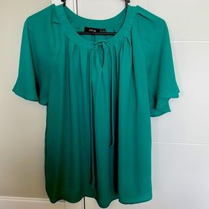 Teal blouse